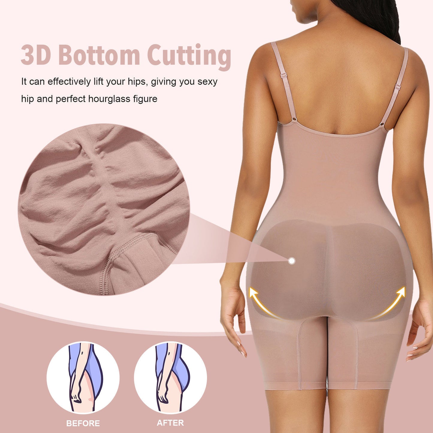 Seamless Body Shaping One-piece Garment