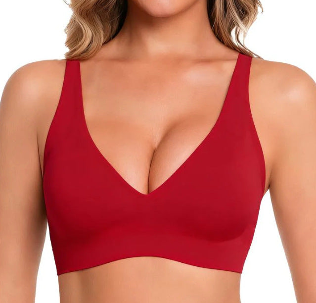 Seamless,Wireless Jelly Push-up Bra