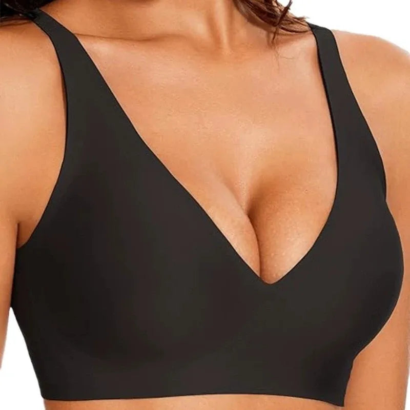 Seamless,Wireless Jelly Push-up Bra