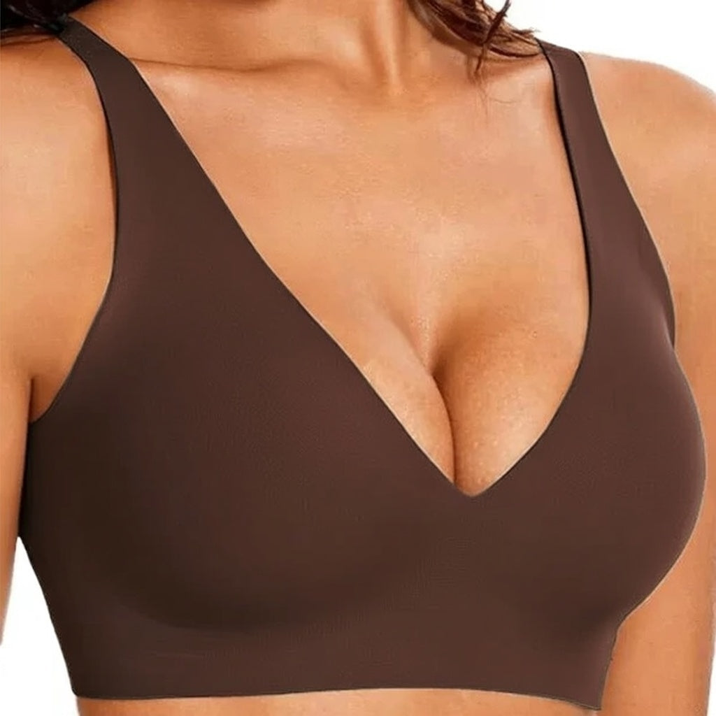 Seamless,Wireless Jelly Push-up Bra